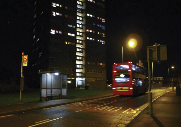 Slight entertainment Night bus Nico Hogg
