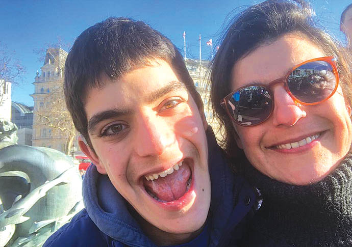 Elodie Denjean with her son Matthieu