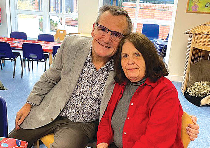 Mary Hart with Councillor Dave Poyser