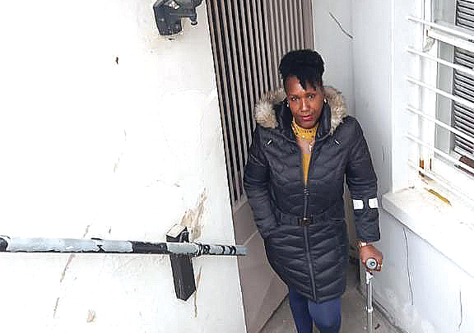‘Mould so bad my shoes are white’ Pauline Graham outside her home