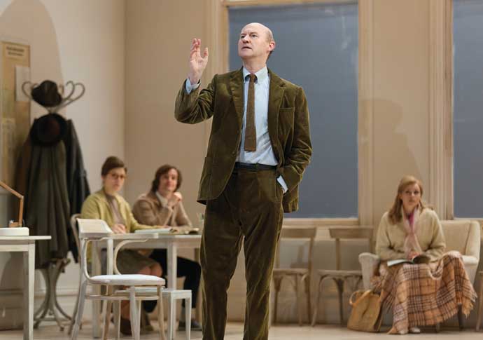 Mark Gatiss in The Motive and the Cue Photo by Mark Douet