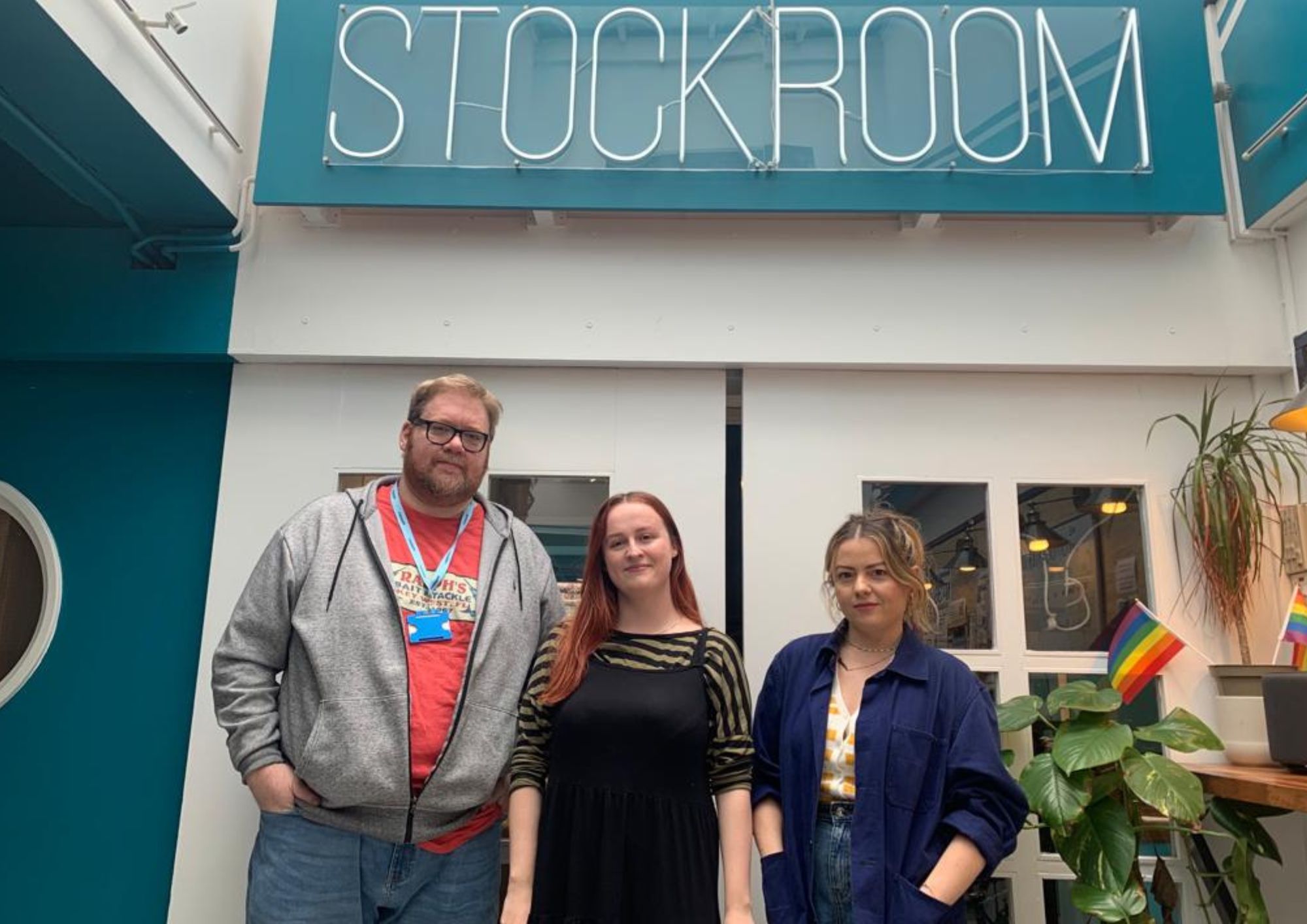 L to R Martin Derbyshire, Georgia Crowther, and Lilly Driscoll