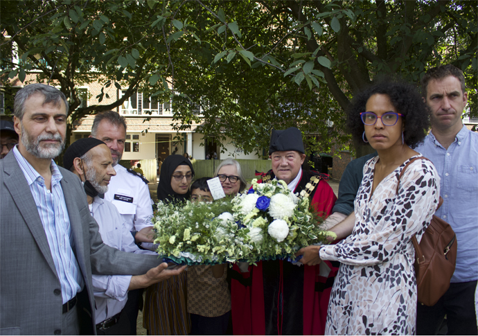 Makram Ali death laying the wreath laying the wreath