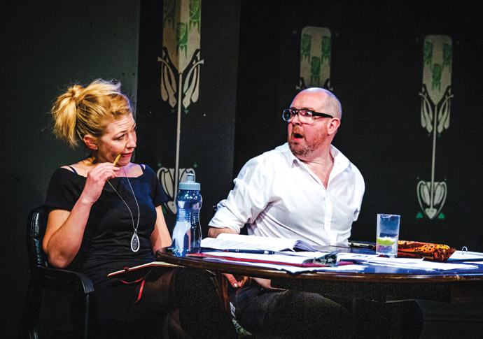 Ham sandwich… Matthew Parker and Katherine Reillly as Anthony and Penny