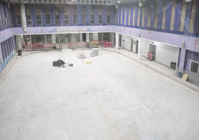 Sobell ice rink currently