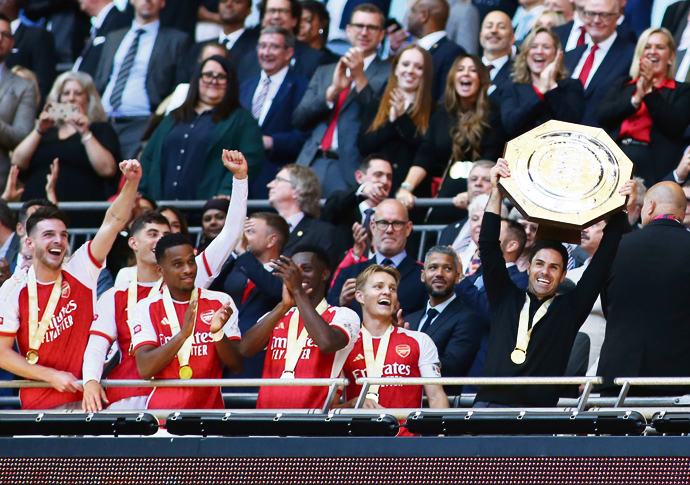 We’re here to win trophies, says Arteta FA Community Shiled Final - Arsenal v Manchester City - Wembley Stadium