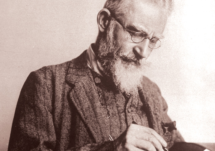 A Shaw point George Bernard Shaw in 1914