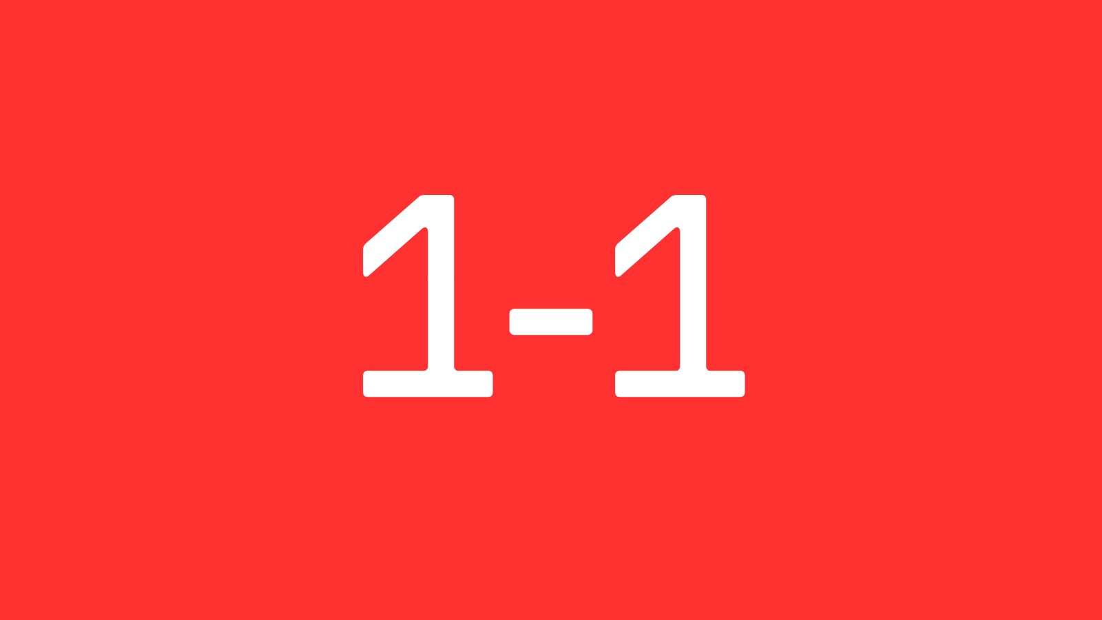 1-1 one one arsenal
