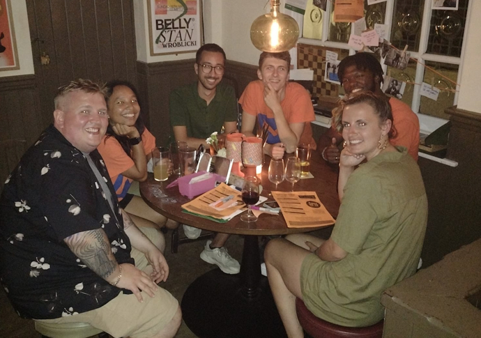 Pub teams up with struggling youth club Mary's staff at the Compton on the fundraising evening