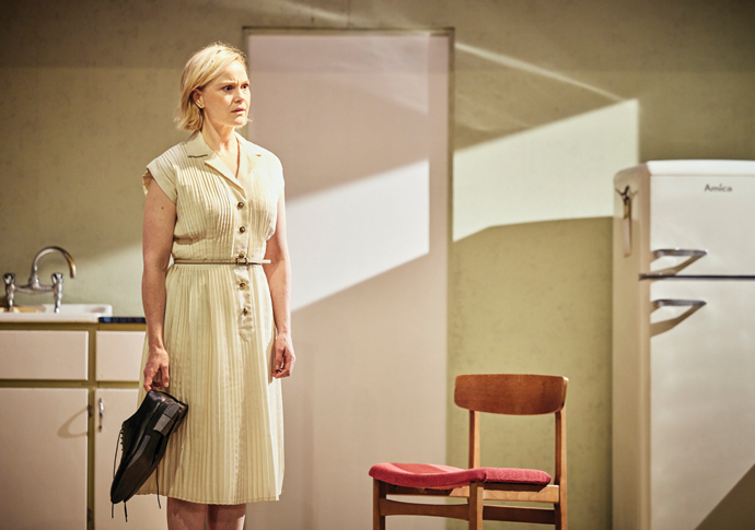 Review: The Confessions, at Lyttelton Theatre, National The Confessions - Eryn Jean Norvill - photo by Christophe Raynaud de Lage