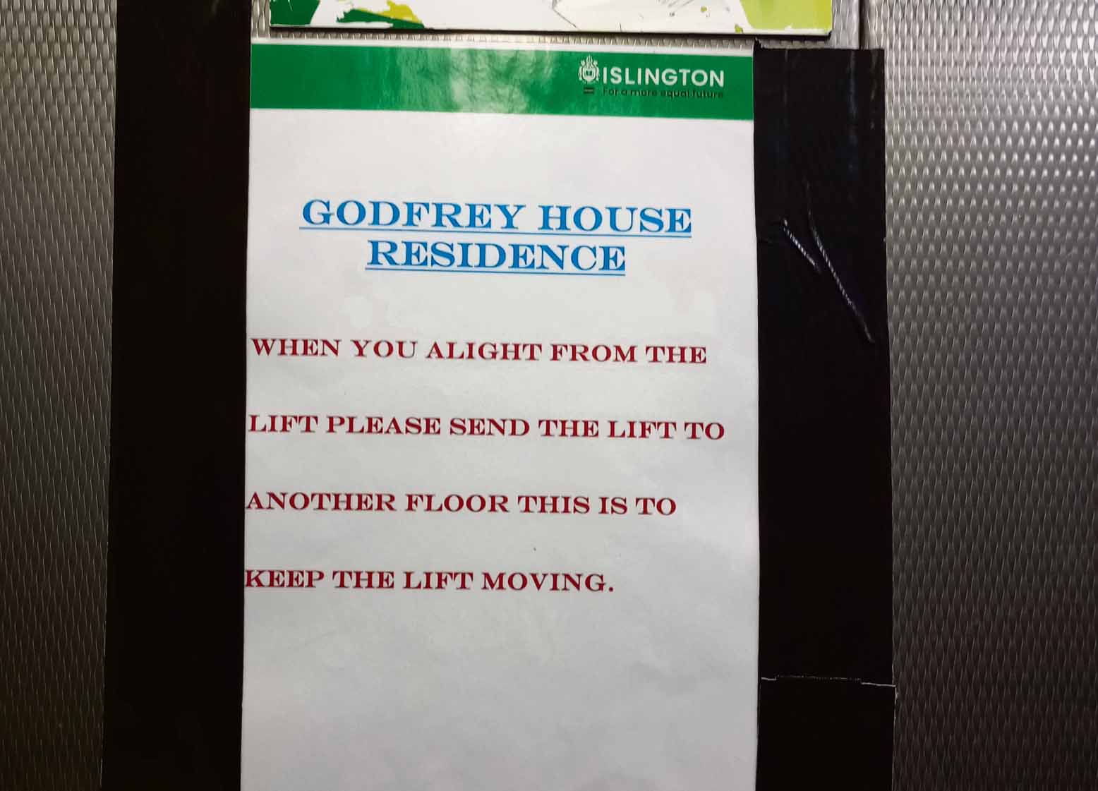 Just keep the lift moving eh! lift pic