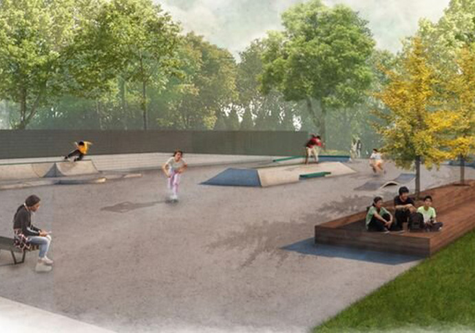 All aboard! Work on skate park gets under way skatepark-plans