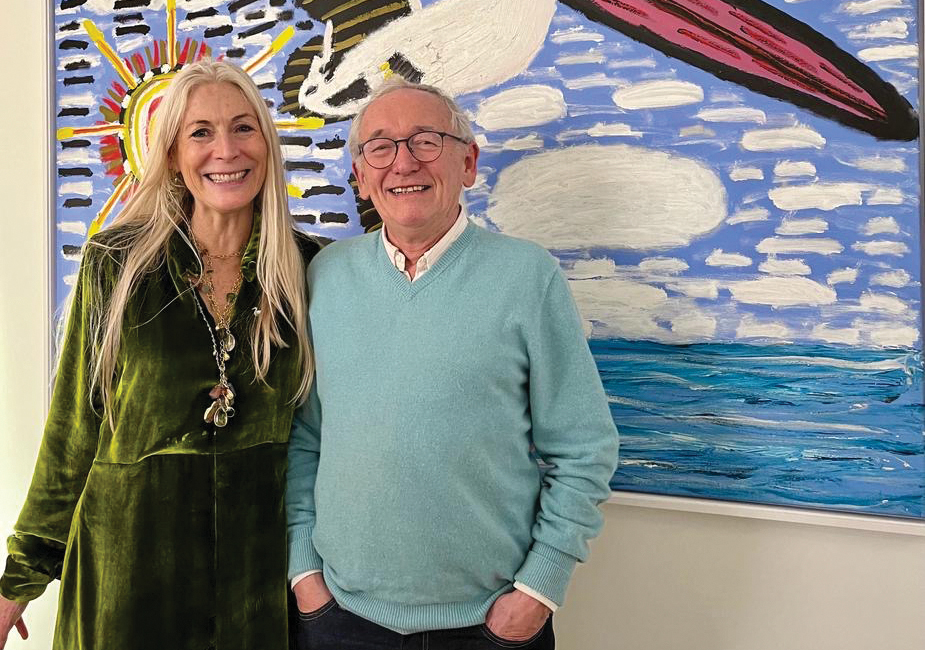 But is it art? Julian Spalding with gallery owner Rebecca Hossacks