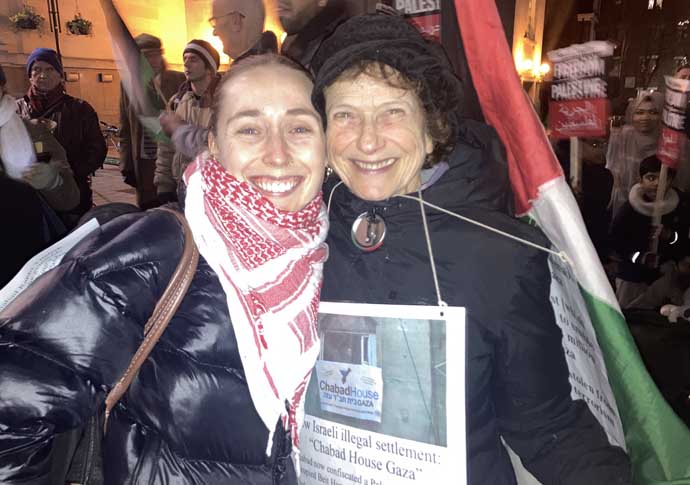 Tears shed in call for ceasefire in Palestine Liv West with Yael Kahn IMG_2939