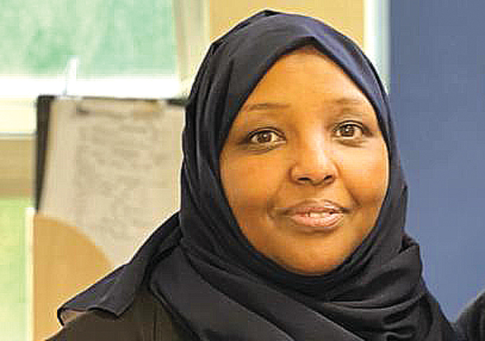MBE honour for FGM midwife at Whittington Huda Mohamed with Dr Kiren Gill consultant Obstetrician and Gynaecologist