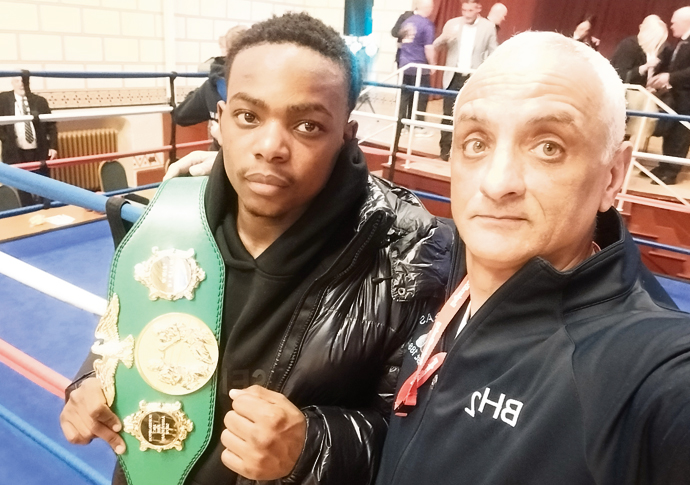 Dhliwayo is back with a bang Jermaine Dhliwayo with coach CJ Hussein