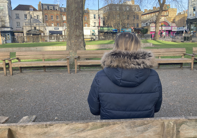 Mary Jones at Islington Green yesterday