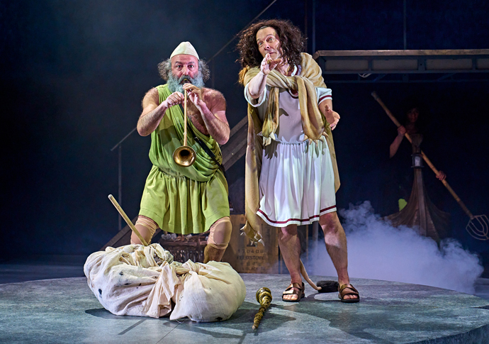 Review: The Frogs, at Kiln Theatre The Frogs – Aitor Basauri and Toby Park – photo by Manuel Harlan-062
