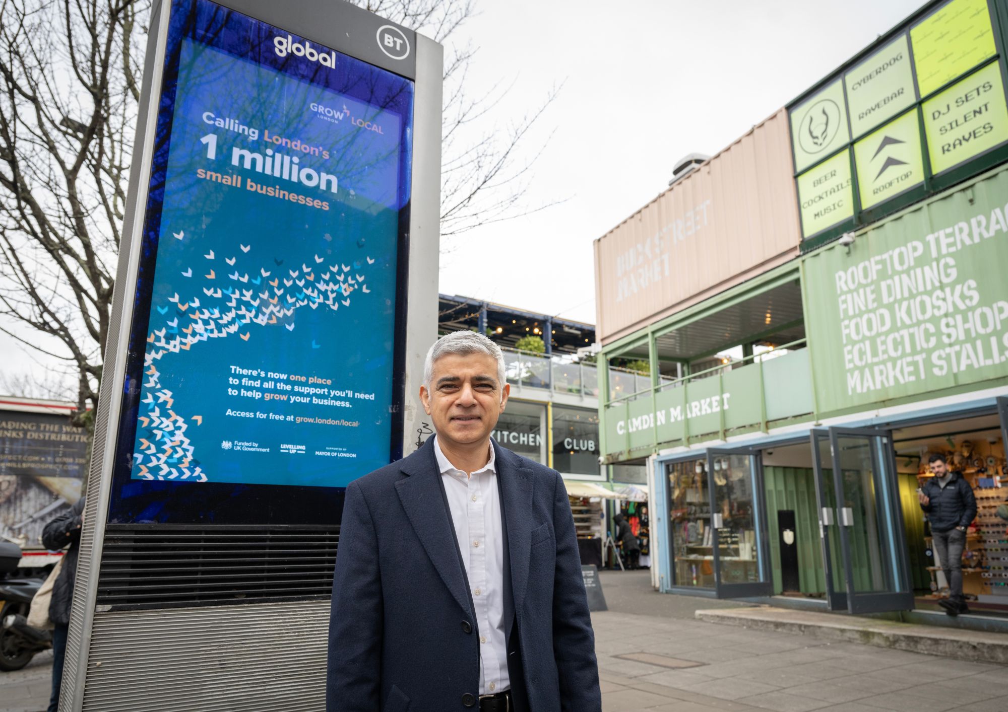 The Green Party aims to hold Sadiq Khan to account sadiq khan in camden town 2024