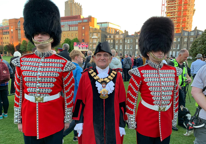 Dave Poyser at honorable artillery company the oldest regiment in UK and based in Islinf