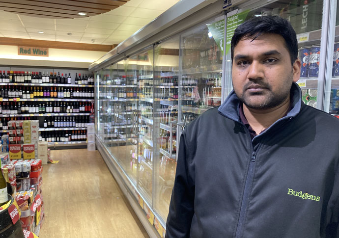 Traders face epidemic of shoplifting Budgens manager Rony Sid