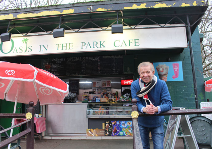 ‘Let me keep café open one last season’ Yehia outside the cafe