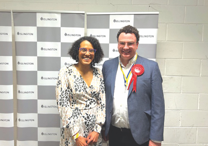Labour council leader Councillor Kaya Comer-Schwartz welcomes Ollie Steadman