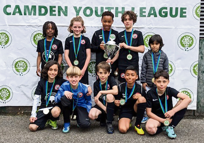 London Futsal Stars Under-10s League Cup winners