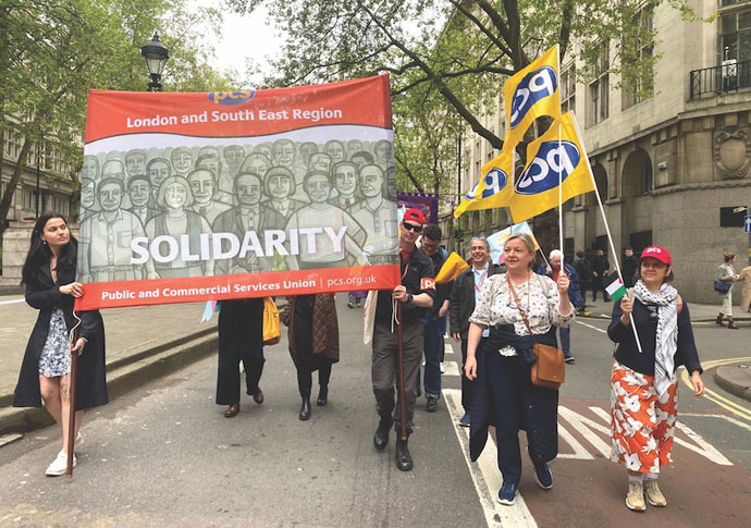 May Day marchers say workers stand ready to fight for rights May day march 2