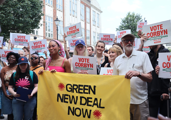 Main parties failed to make election about climate change crisis, warns young activist Corbyn IMG_0630