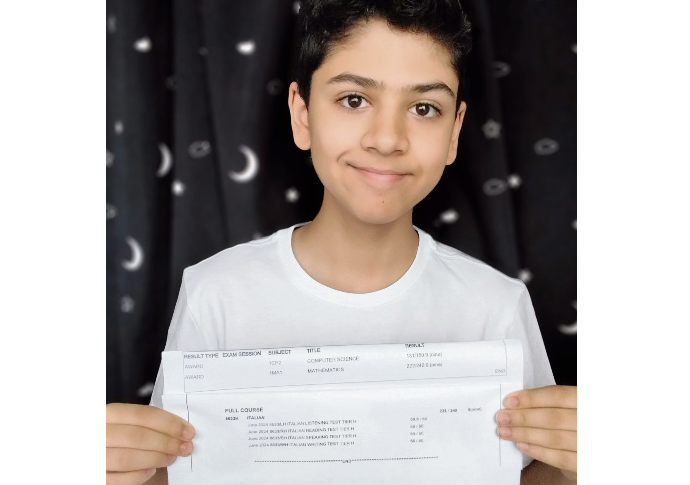 Next step for 12-year-old with top GCSE exam scores Alex Reddy
