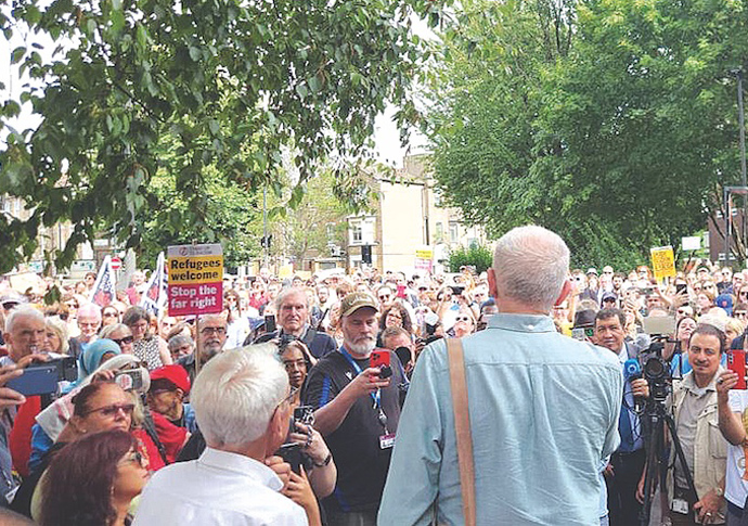 Rally at mosque was a show of ‘solidarity’ Anti-riot