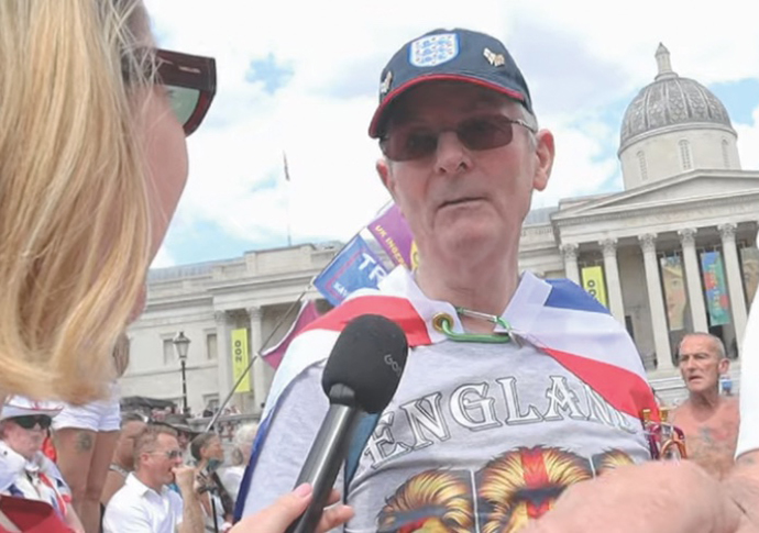 You’ve been brainwashed, ‘patriots’ tell our reporter as they face counter demo Peeps
