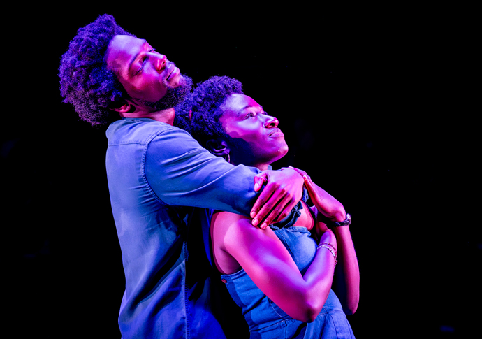 Review: Shifters, at Duke of York’s Theatre Tosin Cole (Dre) Heather Agyepong (Des) (c) Marc Brenner