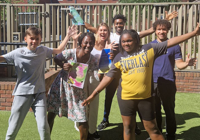 West End stars visit drama camp drama camp