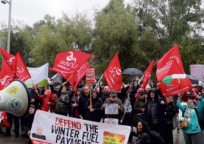 Fuel protest