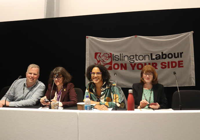 Leader says it’s sad to lose councillors but the group remains united Labour conference IMG_2552