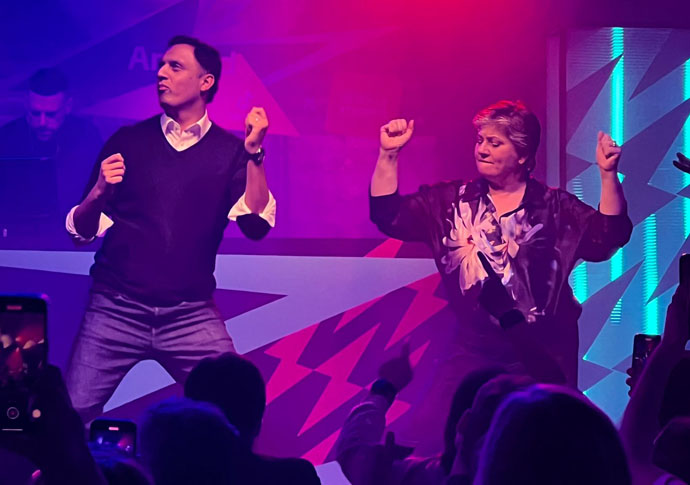 Labour conference thornberry dancing