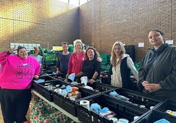 Food bank running inside tower row site People’s Army