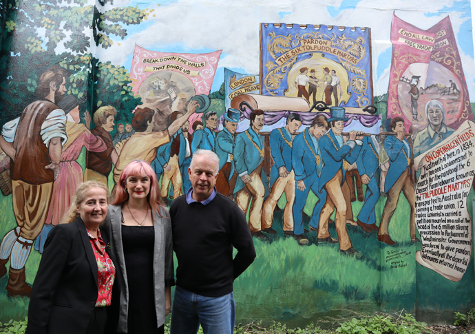 ‘Treasured’ martyrs mural is back to its best, thanks to ‘surprise’ funding Tolpuddle IMG_2750