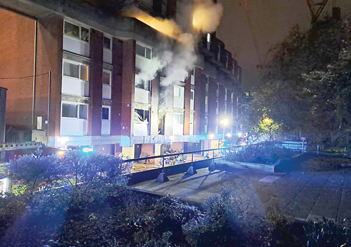 ‘Cannabis fire’ arrest Bakers Field fire 2