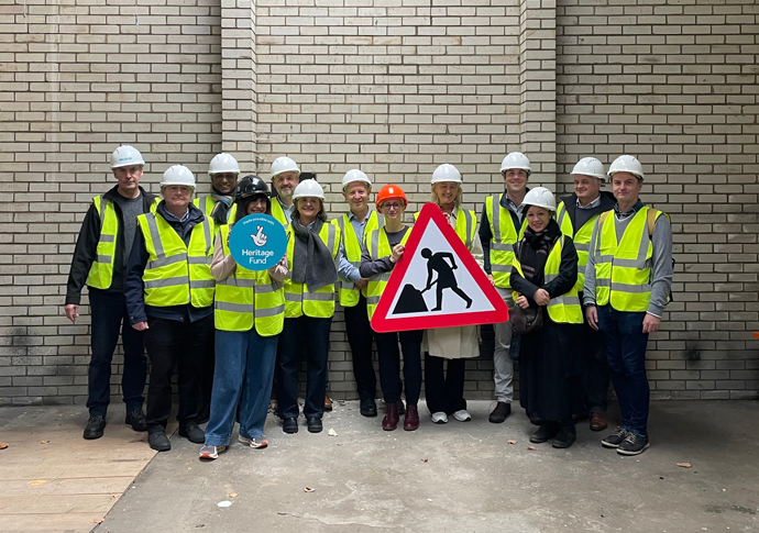 Hard hats on as illustrators see work start on new Blake centre © Quentin Blake Centre for Illustration 1