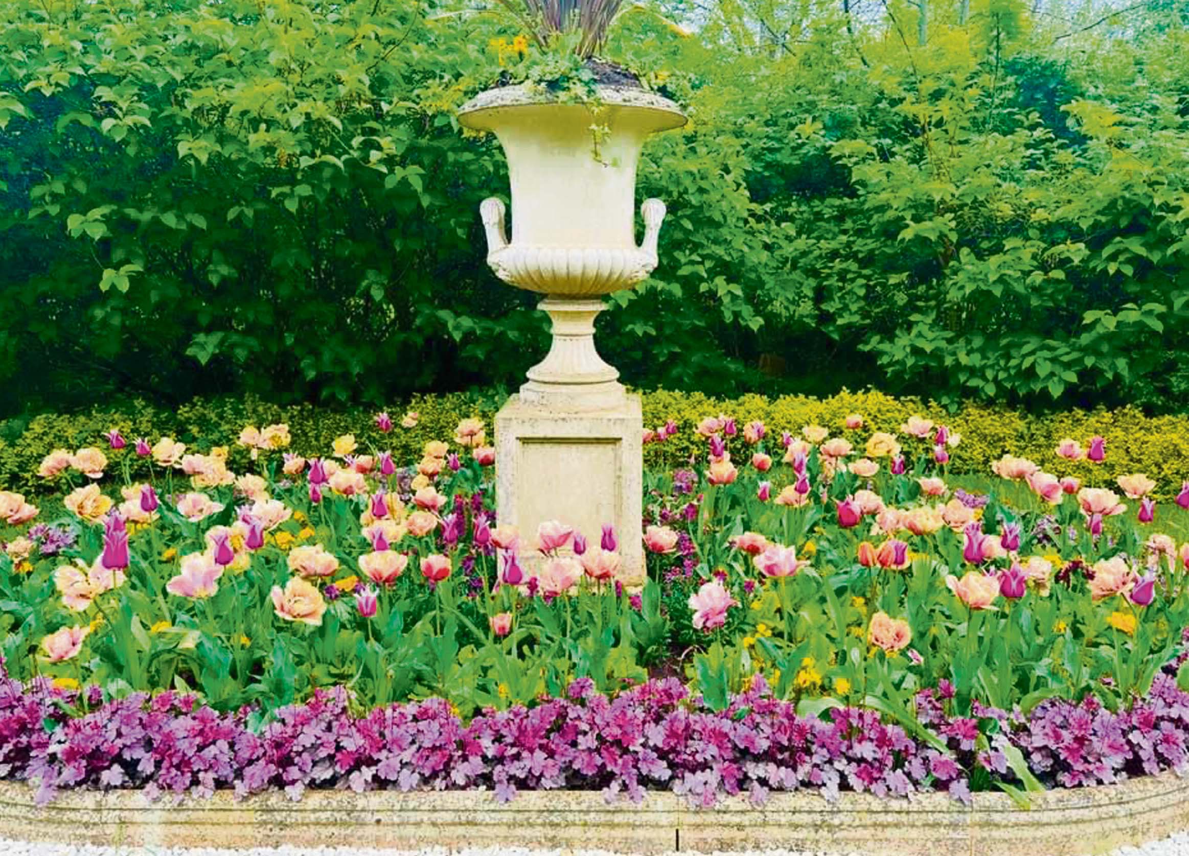 Let us admire the flowers & find peace, Royal Parks flower beds-lau letter