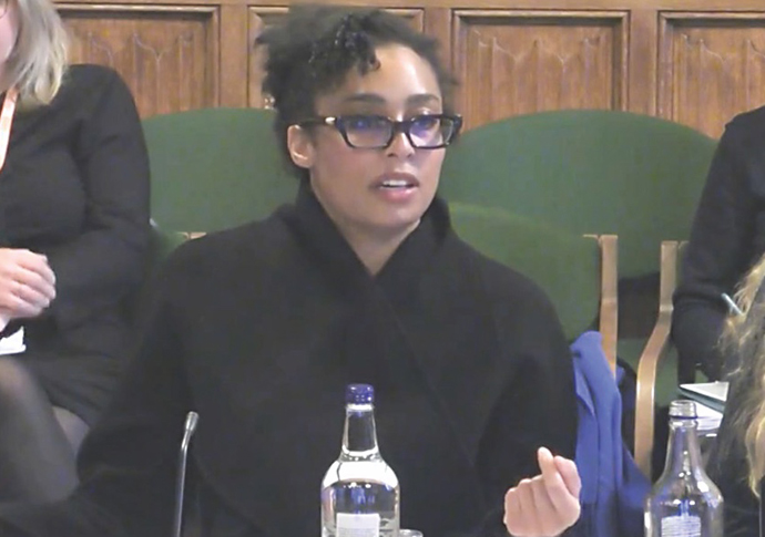 Peeps: Singer Celeste appears at parliament Celeste Waite