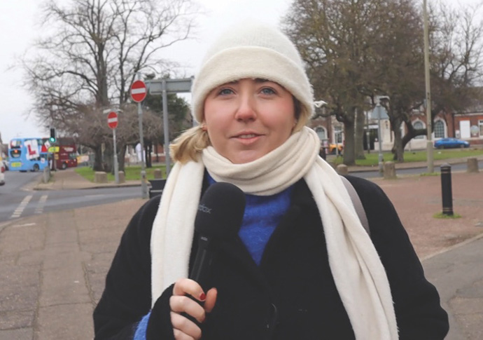 Peeps visits Farage’s Clacton-on-Sea constituency Isabel Loubser