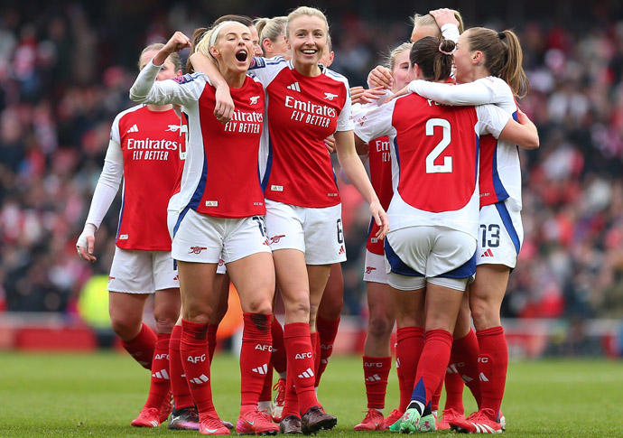 ‘Dream’ return as Kelly helps seal derby win Barclays Womens Super League - Arsenal v Tottenham Hotspur - Emirates Stadium