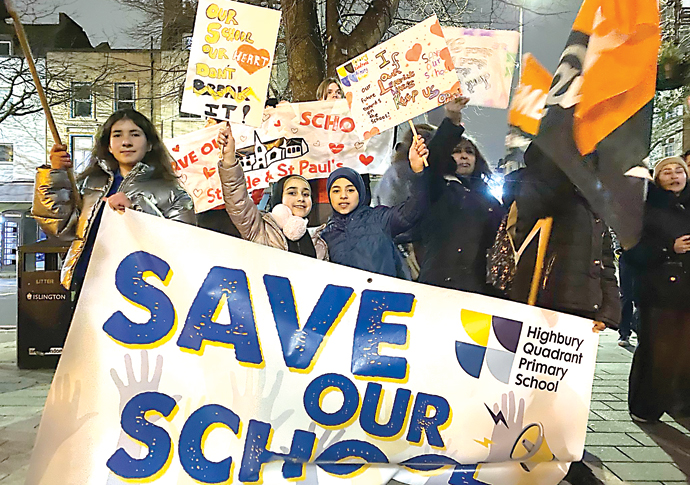 St Jude and St Paul's school protest