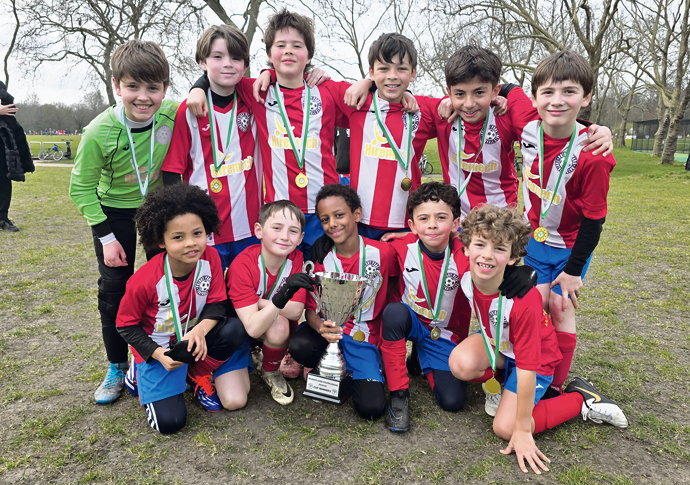 High-flying Jets land trophy! Priory Park Jets U10s Cup Winners