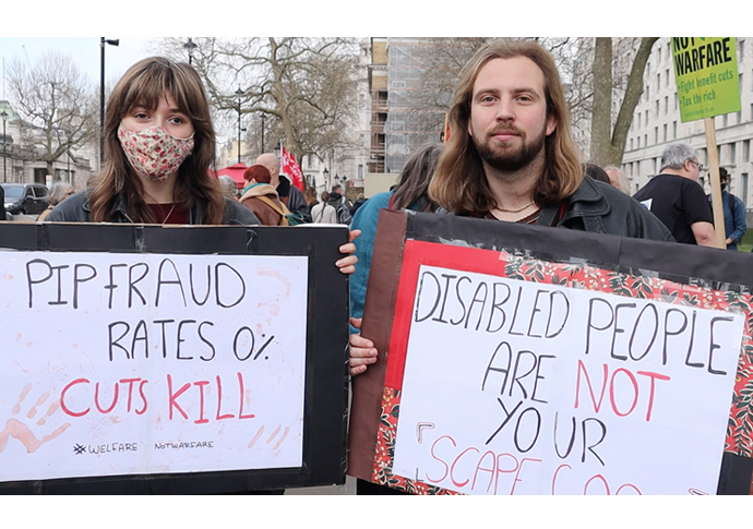 Protest at ‘appalling’ benefit cuts benefits protest