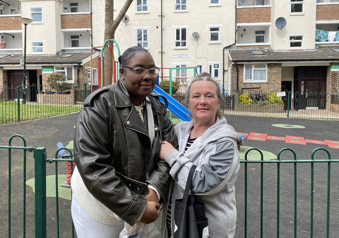 Deja Webb and Pauline O'Neill